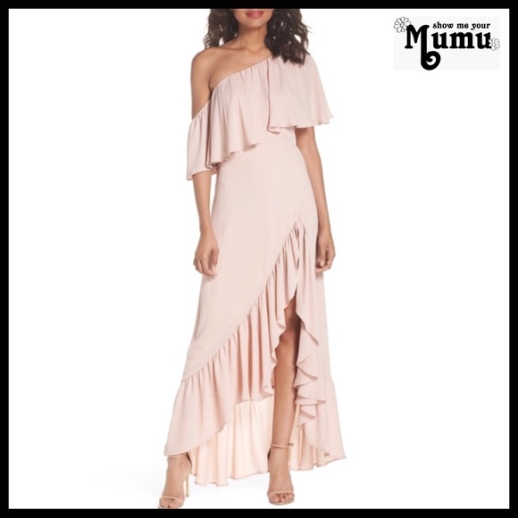 Show Me Your MuMu Dresses & Skirts - SHOW ME YOUR MUMU RUFFLE MAXI GOWN